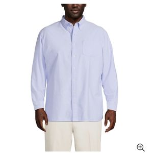 Men's Big and Tall Traditional Fit cotton denim button down Oxford Shirt 3XL/T